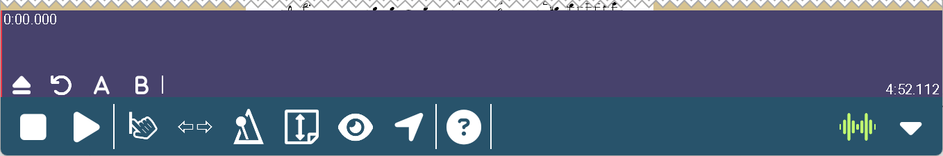 Screenshot der Zeitleiste