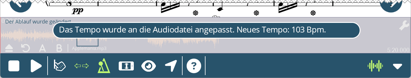 Screenshot nach dem Laden der Datei