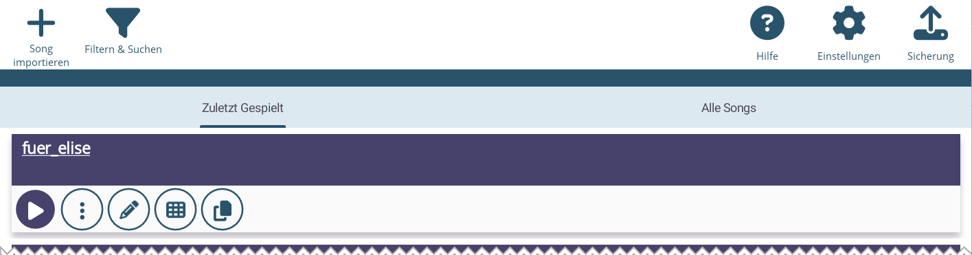 Screenshot: Song-Eigenschaften bearbeiten