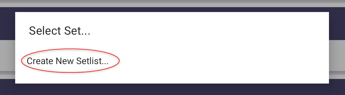 Select Set Options Screenshot