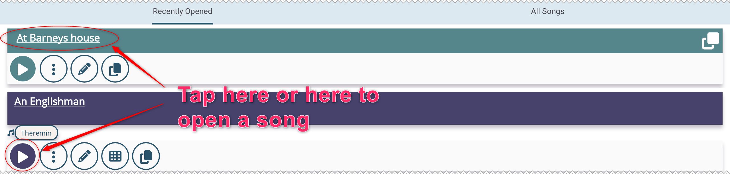 Play a Song Screenshot