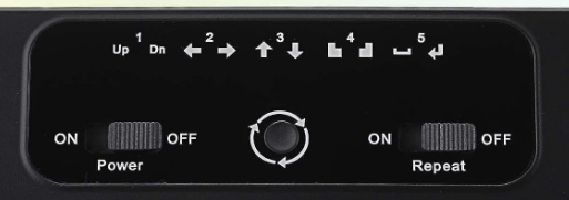 Bedienelemente eines kompatiblen Fußpedals