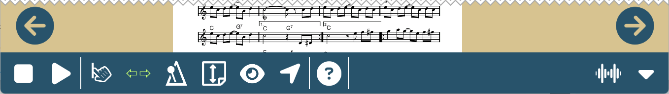 Show/hide on-screen buttons