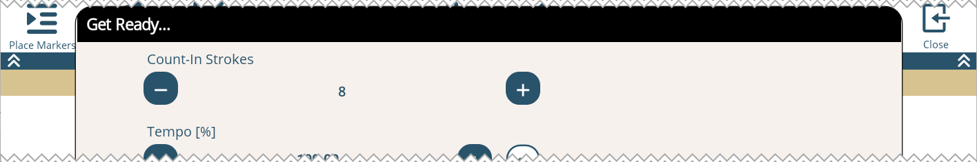 Count-In Setting Screenshot