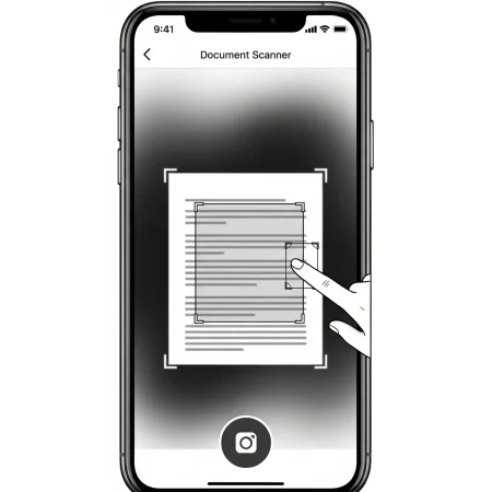 Dokumentenscanner-app_zuschneiden Symbolbild: Zuschneiden mit einer Dokumentenscanner-App